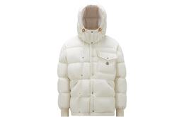 Moncler: Белый пуховик 