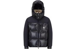 Moncler: Синий пуховик 