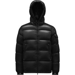 Moncler: Чёрный пуховик 