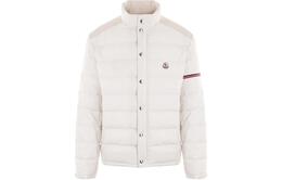 Moncler: Белый пуховик 