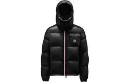 Moncler: Чёрный пуховик 