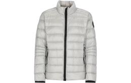 Canada Goose: Серебристый пуховик  Crofton