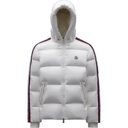 Moncler: Белый пуховик 