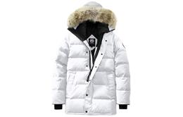 Canada Goose: Белый пуховик 