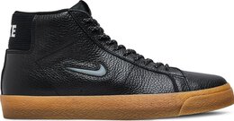 Nike: Чёрные кроссовки  Blazer Mid Premium