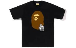 A BATHING APE: Чёрная футболка 