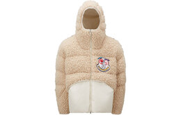 Moncler: Белый пуховик 