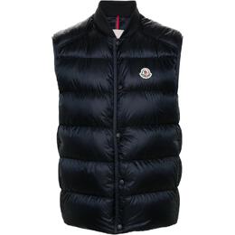 Moncler: Синий жилет 