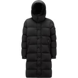 Moncler: Чёрный пуховик 