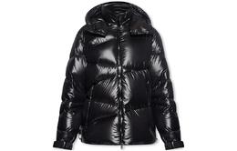 Moncler: Чёрный пуховик 