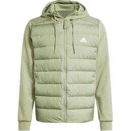 Adidas: Зелёный пуховик  Essentials