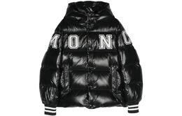 Moncler: Чёрный пуховик 