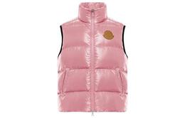 Moncler: Розовый жилет 