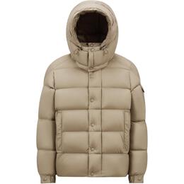 Moncler: Светлый пуховик 