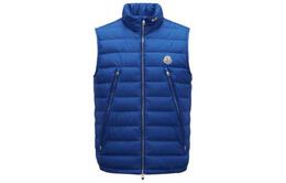 Moncler: Синий жилет 