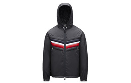 Moncler: Тёмный пуховик 