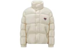 Moncler: Белый пуховик 