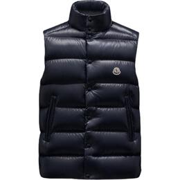 Moncler: Синий жилет 