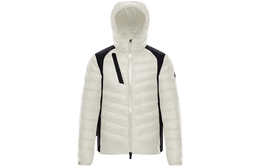 Moncler: Белый пуховик 