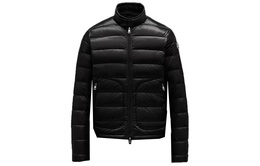 Moncler: Чёрный пуховик 