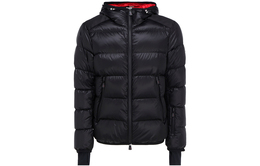 Moncler: Чёрный пуховик 