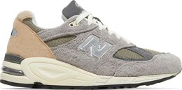 New Balance: Серые кроссовки 