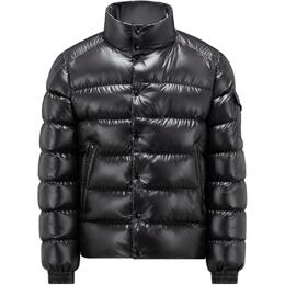 Moncler: Чёрный пуховик 