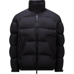 Moncler: Чёрный пуховик 