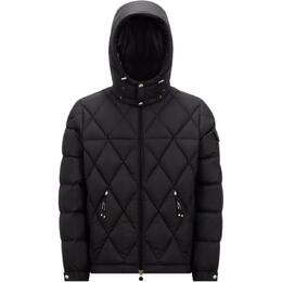 Moncler: Чёрный пуховик 