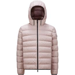 Moncler: Розовый пуховик 