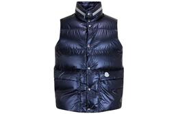 Moncler: Синий жилет 