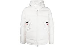 Moncler: Белый пуховик 