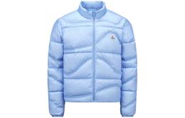 Moncler: Синий пуховик 