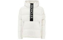 Moncler: Белый пуховик 