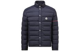 Moncler: Синий пуховик 