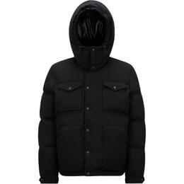 Moncler: Чёрный пуховик 