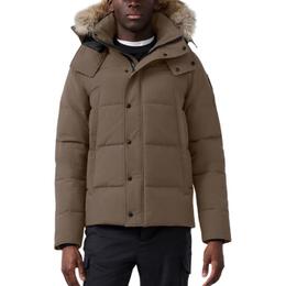 Canada Goose: Коричневый пуховик  Wyndham