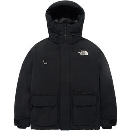 The North Face: Чёрный пуховик 