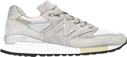 New Balance: Серые кроссовки 
