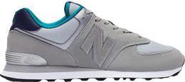 New Balance: Серые кроссовки  574