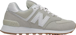 New Balance: Серебристые кроссовки  574