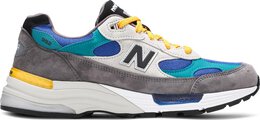 New Balance: Голубые кроссовки  992