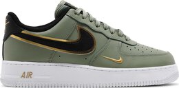 Nike: Зелёные кроссовки  Air Force 1