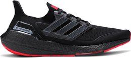 Adidas: Чёрные кроссовки  Ultraboost 21