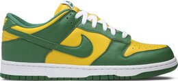 Nike: Зелёные кроссовки  Dunk Low SP