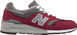 New Balance: Бордовые кроссовки  997