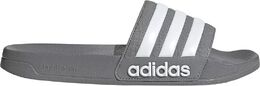 Adidas: Серые шлёпанцы  Adilette