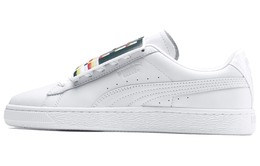 PUMA: Белые кроссовки  Basket