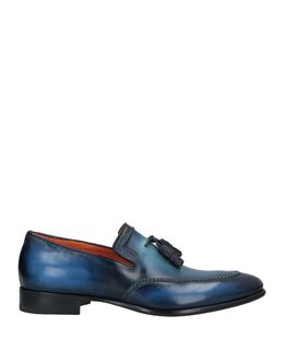 Santoni: Синие туфли 