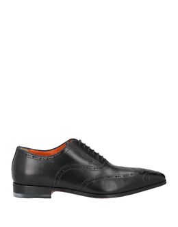 Santoni: Чёрные туфли 